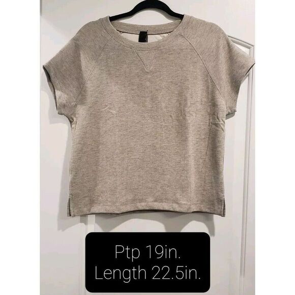Bobi Split‎ Hem Raglan Top in Tan Size Medium NWT - Picture 1 of 8